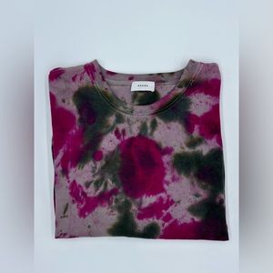 RHUDE TIE-DYE CREWNECK FLEECE
SWEATSHIRT SZ L